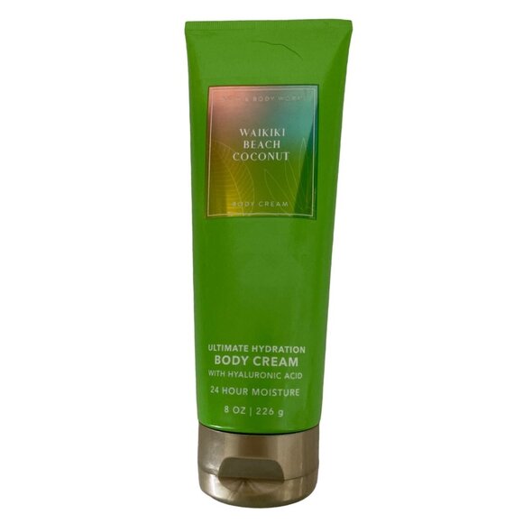Waikiki Beach Coconut Bath & Body Works Cream 8 oz. NEW Hydration - Picture 1 of 2